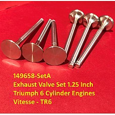 Exhaust Valve - 1.25 inch  Triumph 6 Cylinder Engines  (Sold as a set of 6) 149658-SetA    