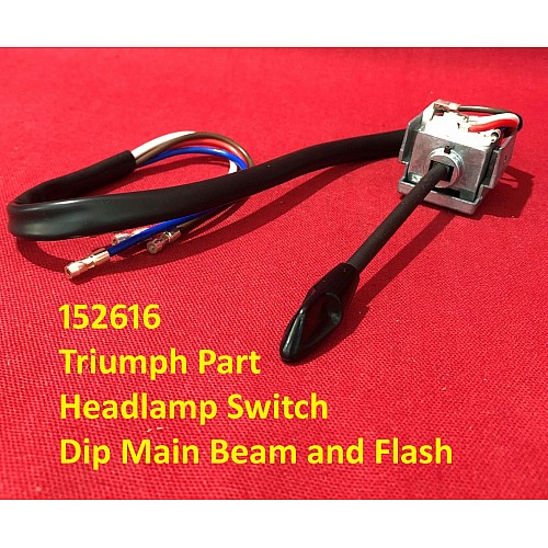Headlamp Switch - Dip Main Beam and Flash - Triumph  152616