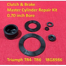 Clutch & Brake Master Cylinder Repair Kit - 0.70 inch Bore - Triumph TR4- TR6    18G8986TRW