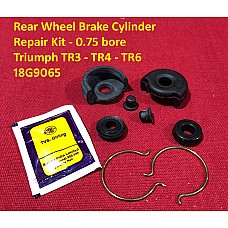 Rear Wheel Brake Cylinder Repair Kit - 0.75 bore - Triumph TR3 - TR4 - TR6   18G9065