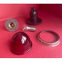 L594 Lucas Red Lens Lamp Unit - BEEHIVE Lens complete with Bulb    1B9101