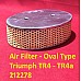 Air Filter - Oval Type - Triumph TR4 - TR4a  212278