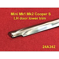 Mini Mk1 Mk2 Cooper S LH door lower trim. 24A342