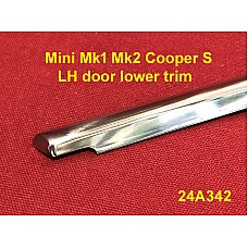 Mini Mk1 Mk2 Cooper S LH door lower trim. 24A342