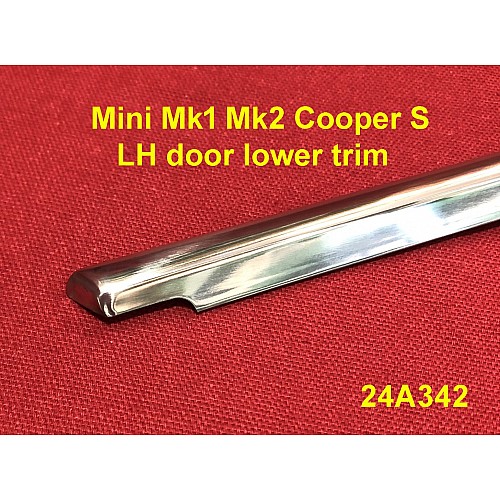 Mini Mk1 Cooper S LH door lower trim. 24A342
