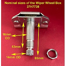 Wiper Wheel Box with  Bright Securing Nut  Triumph GT6  Spitfire Mk2 2000 2500  MGB Roadster Triumph TR6   37H7738