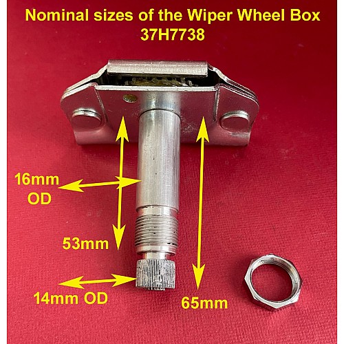 Wiper Wheel Box with  Bright Securing Nut  Triumph GT6  Spitfire Mk2 2000 2500  MGB Roadster Triumph TR6   37H7738