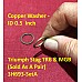Copper Washer - ID 0.5  Inch -  Triumph Stag TR6  and MGB   (Sold As A Pair)   3H693-SetA