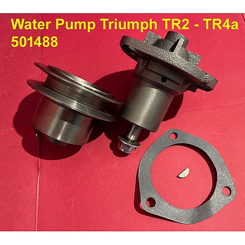 Water Pump with Pulley  - Triumph TR2 TR3 TR4 TR4a      501488