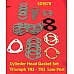 Gasket Set Cylinder Head   Triumph TR2 - TR3  Low Port - H4 Carbs - 501678