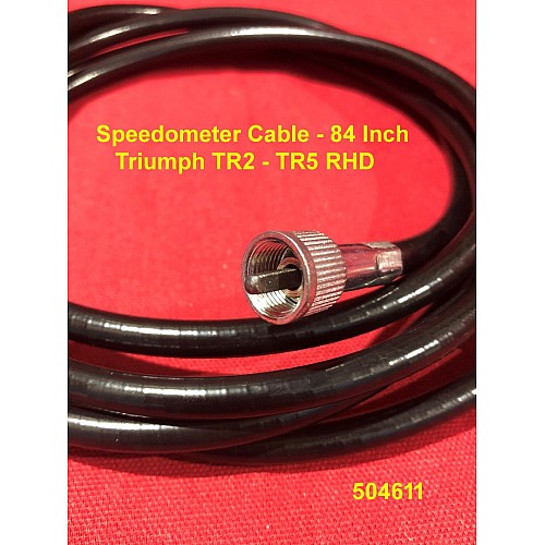 Speedometer Cable  84 Inch Triumph TR2 - TR5 RHD - 504611