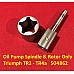 Oil Pump Spindle and Rotor Only - Triumph TR2 - TR4a    504862