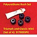 Polyurethane Bush Set - Triumph and Classic Mini Applications - (Set of Four)   517985SPK