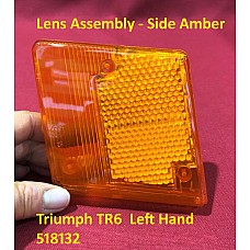 Lens Assembly - Side Amber  Triumph TR6  Left Hand    518132