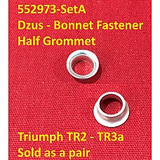 Dzus - Half Grommet  - Bonnet Fastening  Triumph TR2 - TR3a    552973-SetA