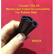 Triumph TR2-3A Windscreen Frame to Convertible Top Rubber Seal - 554339