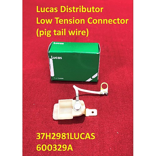 Lucas Distributor Low Tension Connector (pig tail wire) With Lucar Connecter   37H2981LUCAS