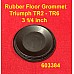 Rubber Floor Grommet -Triumph TR2 - TR6  3 1/4 inch - 603384