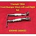 Triumph TR3A Front Bumper Stays Left and Right - Set   606449-450