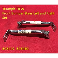 Triumph TR3A Front Bumper Stays Left and Right - Set   606449-450