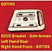 DZUS Bracket - Side-Screen - Triumph TR3A - Left Hand Rear - Right Hand Front - 607106