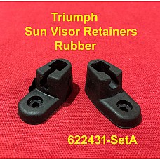 Sun Visor Pivot Retainers Rubber   Triumph TR4 - TR6 & MGB  (Pair) 622431-SetA