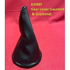 Gear Lever Gauntlet and Grommet - Black Coarse Grain - Triumph 631881