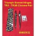 Triumph Bonnet Hinges TR2 - TR3B Chrome Pair - 650021/22