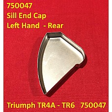 Sill End Cap  Left Hand  - Rear  Triumph TR4A - TR6   750047