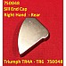 Sill End Cap  Right Hand  - Rear  Triumph TR4A - TR6   750048