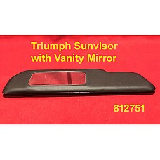 Triumph Sun Visor Spitfire, TR6,  TR4 & GT6 with Vanity Mirror RH - 812751
