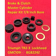 Brake & Clutch Master Cylinder Repair Kit 7/8 Inch Bore Triumph TR2-3  Lockheed GMC109 -  8G8224Z