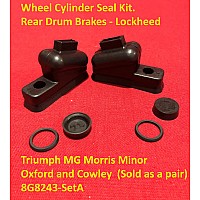 Wheel Cylinder Seal Kit Rear Drum Brakes  Lockheed Triumph MG Morris Minor Oxford & Cowley RBK130  8G8243-SetA