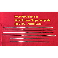 MGB Moulding Set - Side Chrome Strips Complete (850430) MGB & MGC  AHH6103SS