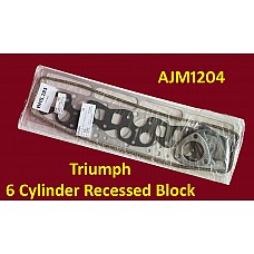 Gasket Set Cylinder Head Triumph 2000cc and 2500cc Engines with Recessed Block AJM1204