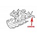Gasket Seal Inlet Manifold Gasket - MGB V8 Triumph TR8 Rover SD1     AJM645