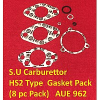 S.U Carburettor  HS2 Type  Gasket Pack   (8 pc Pack)   AUE 962