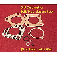 S.U Carburettor  HS8 Type  Gasket Pack   (8 pc Pack)   AUE 968