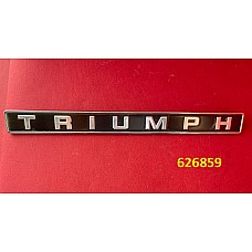 Triumph Black and Silver Metal Enamelled Badge   626859   BADGE07
