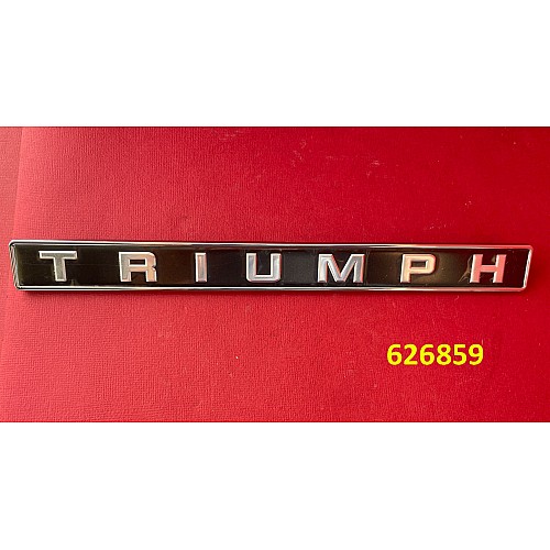 Triumph Black and Silver Metal Enamelled Badge   626859   BADGE07