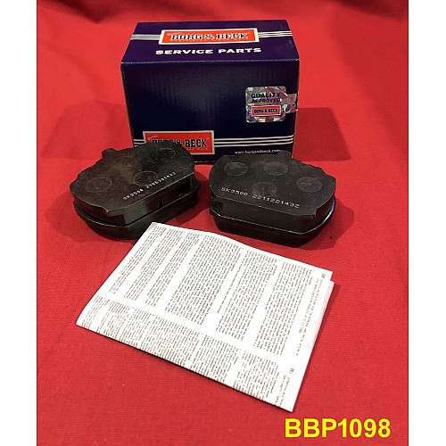 Borg & Beck Front Brake Pads Triumph 2000-2500 TR8 & Rover SD1  BBP1098