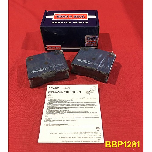 Borg & Beck Rear Brake Pads  Jaguar E-Type & Jaguar XJ Series  BBP1281