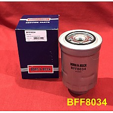 Borg & Beck Diesel Fuel Filter Toyota Land Cruiser Hiace Mazda Ford Ranger - BFF8034