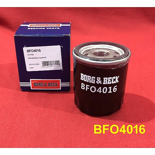 Borg & Beck Oil Filter Spin-on Type - Triumph & Toyota Corolla Caldina Altezza MR2- Z386 (with Non Return Valve) BFO4016