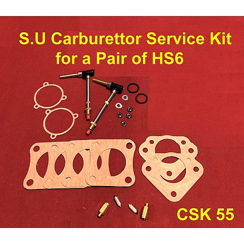 S.U Carburettor Service Kit for Pair of HS6 SU Carburettors CSK 55