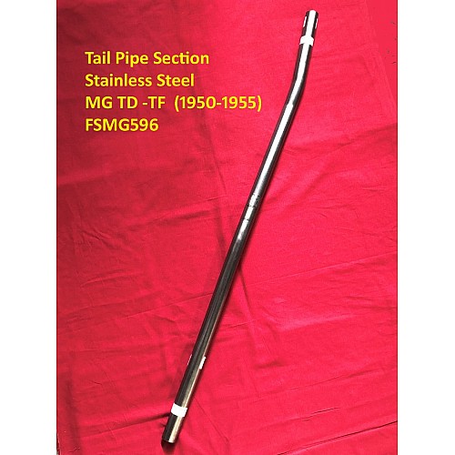 Exhaust Pipe Section - Tail Pipe Section - Stainless Steel - MG TD -TF  (1950-1955)   FSMG596
