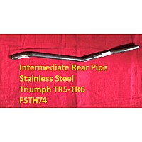 Exhaust Pipe Section - Intermediate Rear Pipe -Stainless Steel - Triumph TR5-TR6  FSTH74