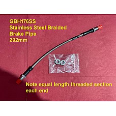 Stainless Steel Braided Flexible Brake Hose Triumph GBH176SS