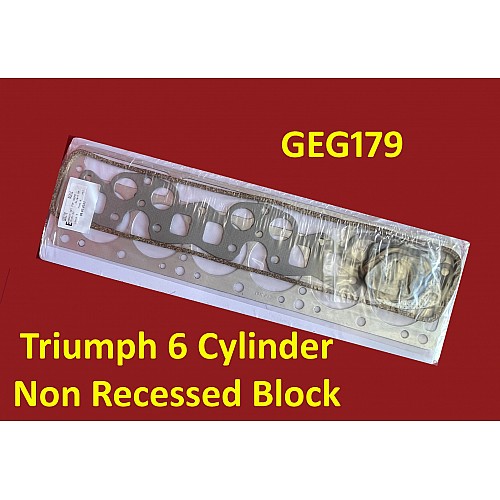 Gasket Set Cylinder Head Non Recessed Triumph T2000 2500 TR5 & TR6   GEG179