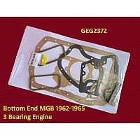 Gasket Set Bottom End MGB 1962-1965  3 Bearing Engine      GEG237Z